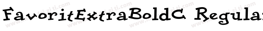 FavoritExtraBoldC Regular字体转换